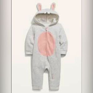 Unisex hooded bunny one piece